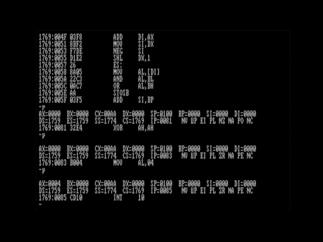 8086/8088 Assembly Language: Debugging Broken Code