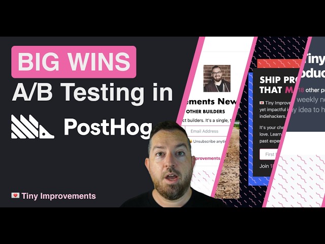 Product Analytics: A/B testing my next.js site for MAXIMUM GROWTH growth with @PostHog