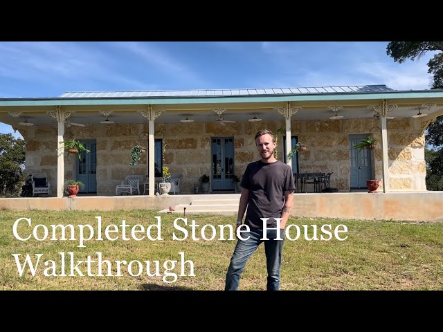 Episode 19: Our Stone House Is Completed.  Watch this Stone House Walkthrough!