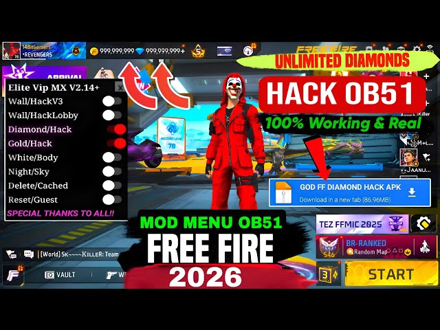FREE FIRE DIAMOND HACK 2026 (100% WORKING METHOD) | FREE FIRE DIAMOND 💎HACK OB51 | FF DIAMOND HACK
