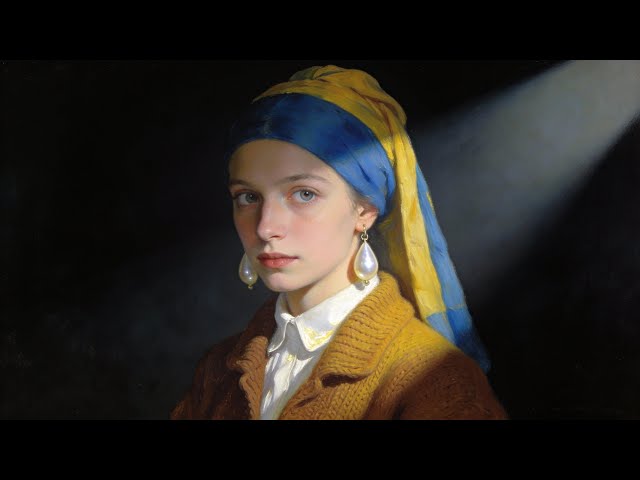 Visual Poem | Vermeer "Girl with a Pearl Earring": The Awakening of Light & Eternal Gaze | 4K