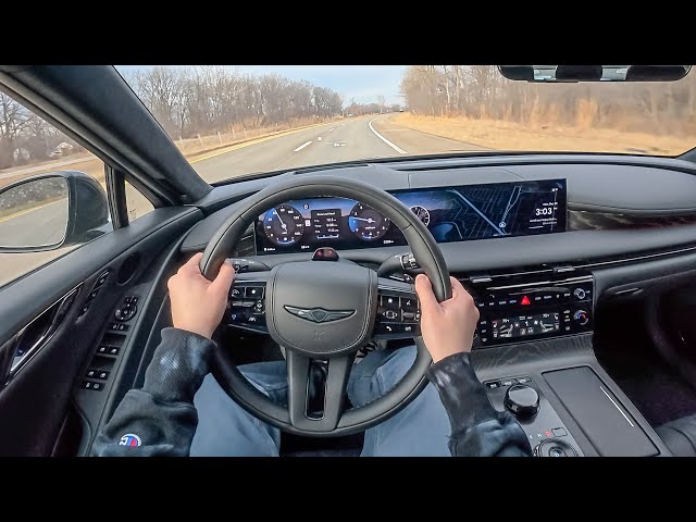 2026 Genesis G80 3.5T Prestige Black - POV Test Drive (Binaural Audio)