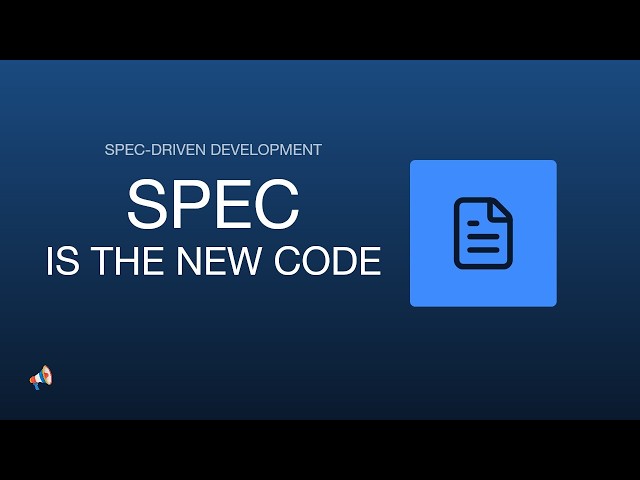 Trendy #4 — Spec-Driven Development: The Spec Is the Source of Truth