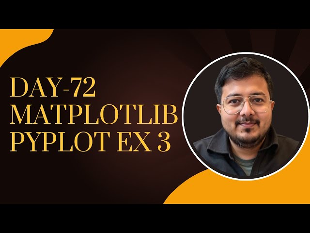 Day 72 Matplotlib pyplot Ex 3