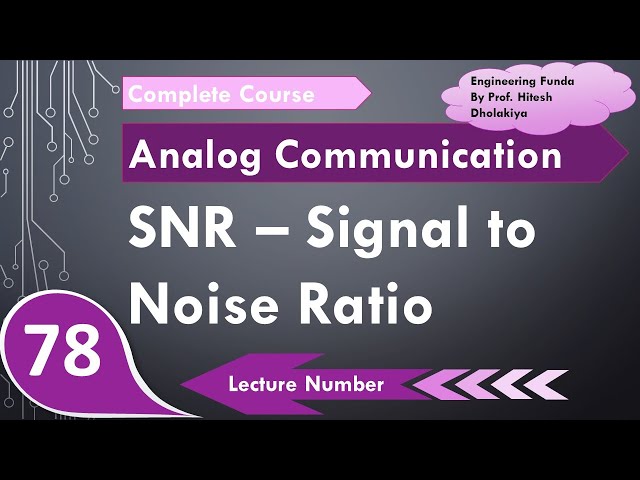 Signal to Noise Ratio SNR (Basics, Definition, Formula, Calculation & Units) Explained