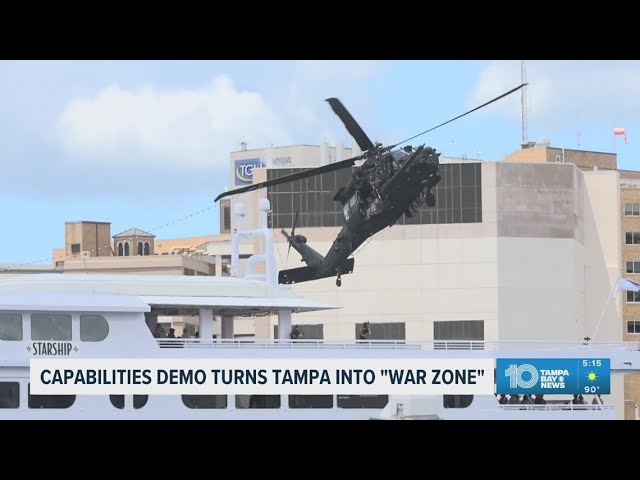 Downtown Tampa turns into simulated combat zone during SOF Week