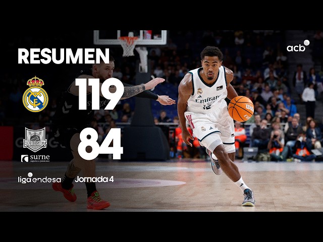 Real Madrid - Surne Bilbao (119-84) RESUMEN | Liga Endesa 2026-27