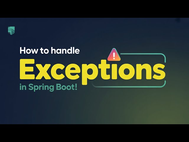Mastering Spring Boot: RESTful Exception Handling Explained