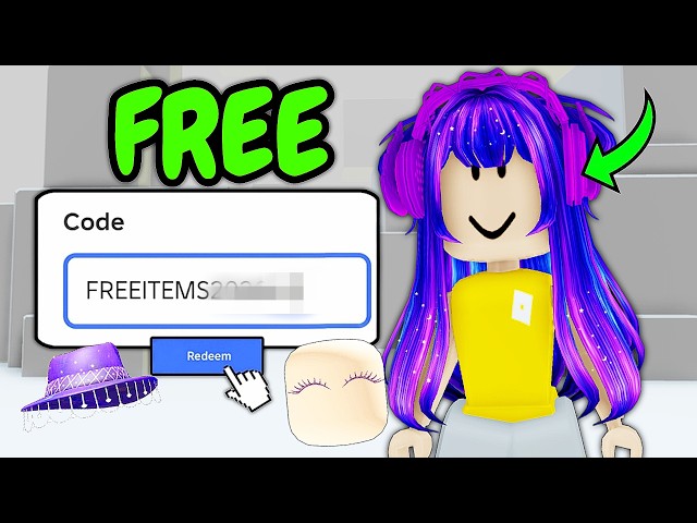 CODES FOR FREE Avatar Items! ROBLOX