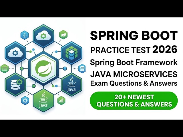 Spring Boot 2026: Full Practice Test and Java Microservices Certification Study Guide