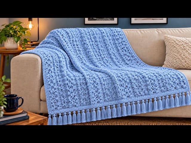  💙 Stunning Blue Crochet Pattern Tutorial 🧶 Easy and Stylish Knitting Patterns ✨