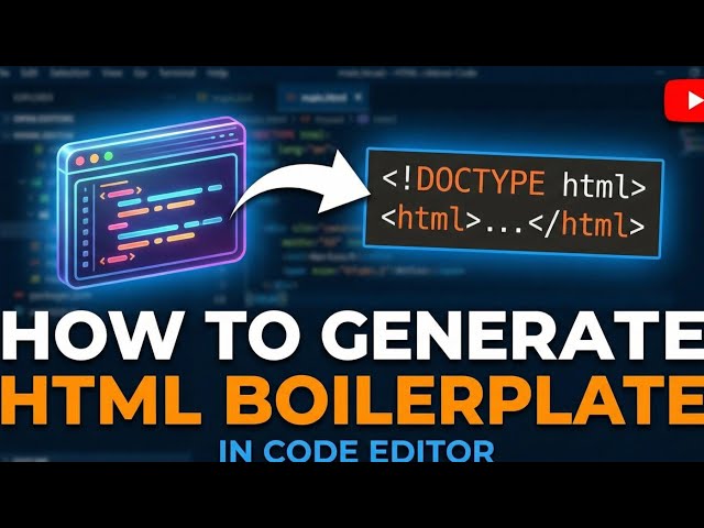 HTML BOILER PLATE CODE IN VS CODE!