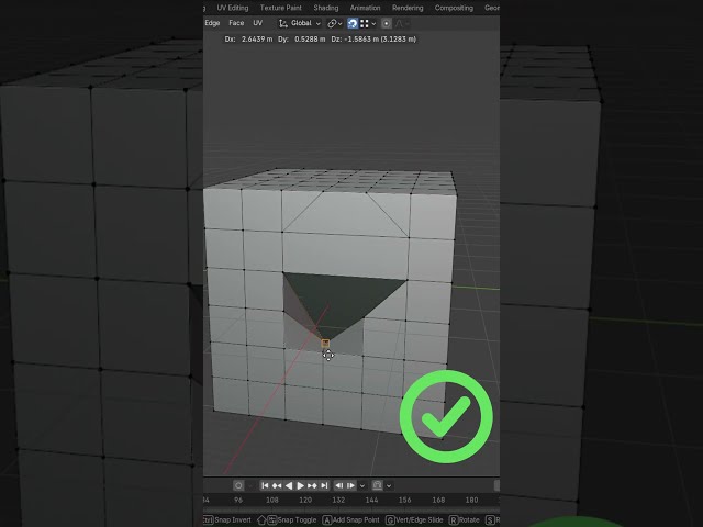 Blender tips part 36 Subscribe for more! #blender #blendertutorial #3dmodeling #tutorial #shorts
