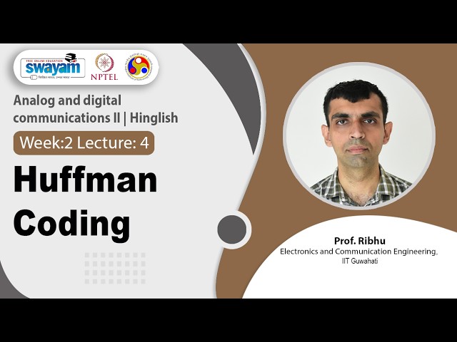 Lec 9: Huffman Coding