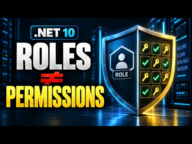 54.Roles vs Permissions in .NET 10 | Build the Authorization Domain Model