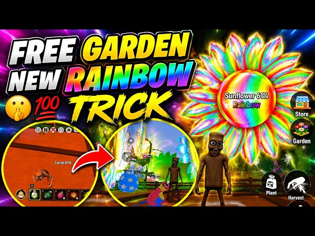 Free Garden new update 🤩 Rainbow tricks | Free Garden Free Fire Rainbow tricks 💯