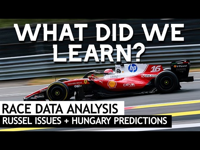 Lessons From The Belgian GP | RUS Issues + Merc Advantage Diminishing?| DATA ANALYSIS