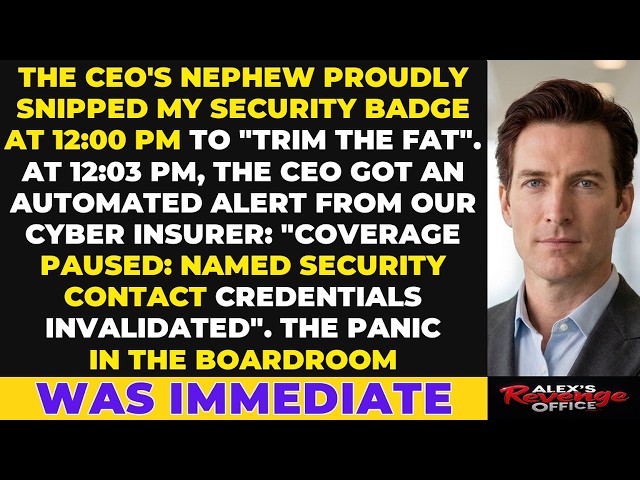 He Snipped My Badge. I Cut Their Cyber Insurance.  | #CorporateRevenge