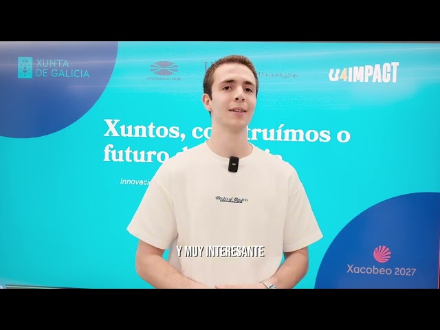 Bruno Bouza no Programa Innovación e Talento Novo da UDC 2025/26.
