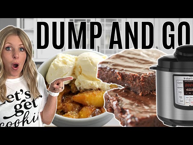 3 Easy DUMP AND GO Instant Pot DESSERTS