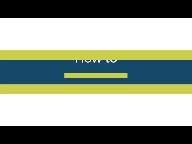 How to create a banner (Visual edit)