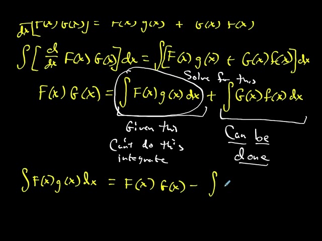 61 Integration by Parts (Part 1 of 4)