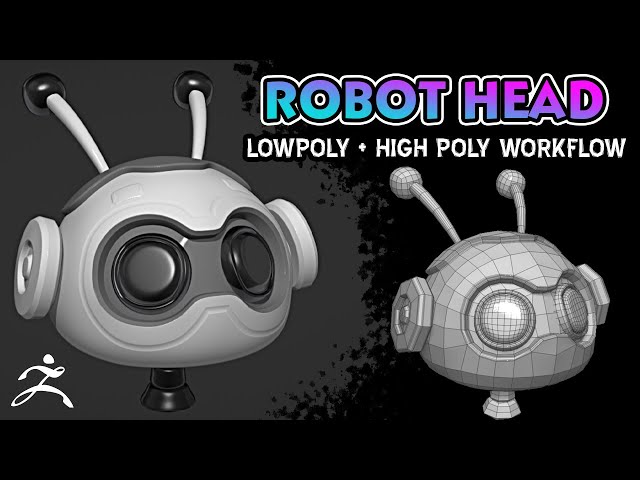 Stylized Robot Head - zBrush Step by Step Tutorial