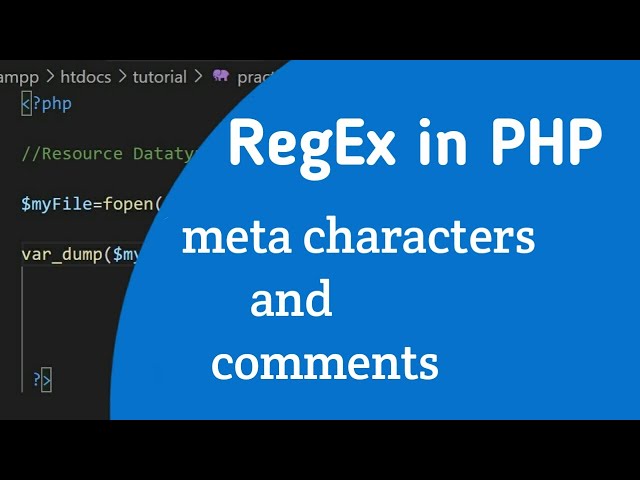 Regular expression in PHP part 2 in Tamil | Meta characters and comments in PHP.