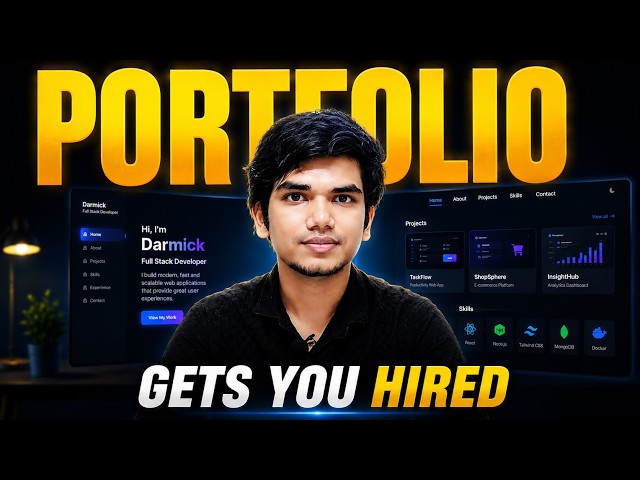 Build a Professional Portfolio Website in 8 Minutes For Freshers | Tamil