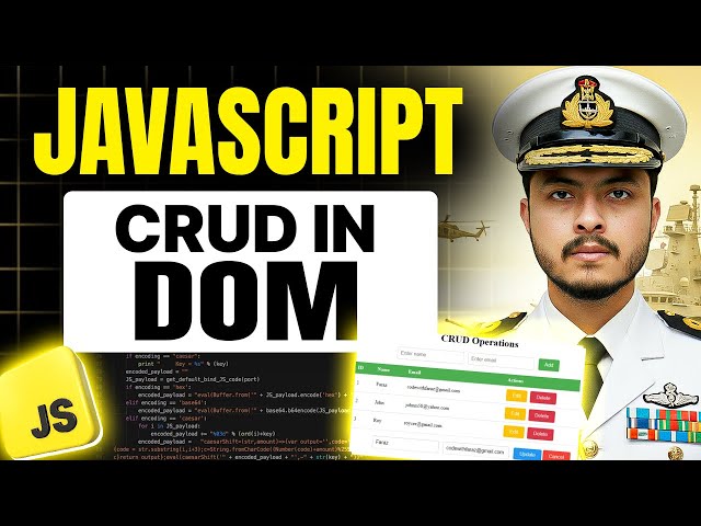 CRUD Operation in DOM | The Document Object Model (DOM) Explained | Javascript Full Course #14
