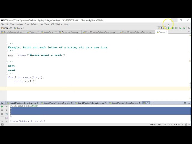 The Basics: Python 3 - Counted Loops (Printing Strings)