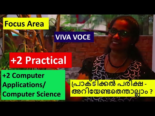 Practical VIVA Questions with Answers | PLUS TWO Computer Application/Science in Malayalam