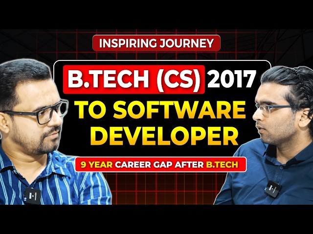 9 YEAR CAREER GAP TO SOFTWARE DEVELOPER || JTCINDIA || SOM SIR
