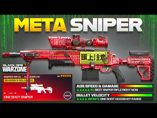 NOW the #1 BEST ONE SHOT SNIPER META LOADOUT in Warzone! (Best Hawker HX Meta Loadout)