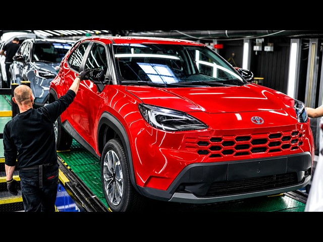 Producción del nuevo Toyota Yaris Cross 2027 (actualización) en la planta de Valenciennes,