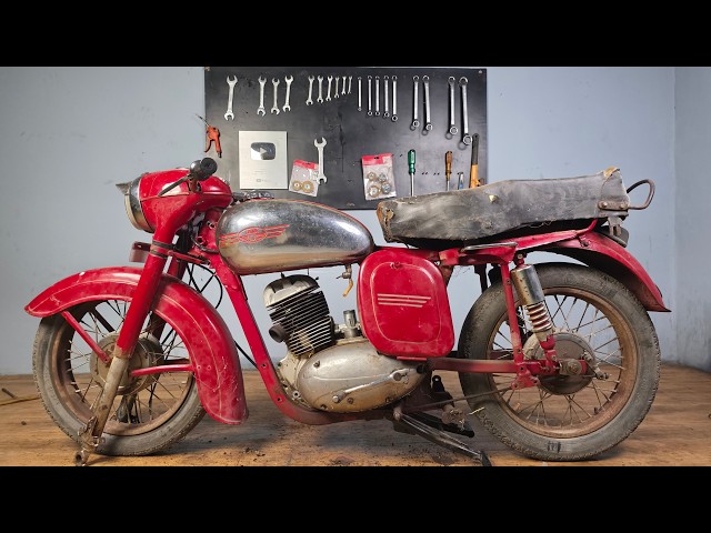 Full Restoration JAWA Motorcycle 1960s | Restored JAWA Motorcycle | Old Bike Restoration And paint