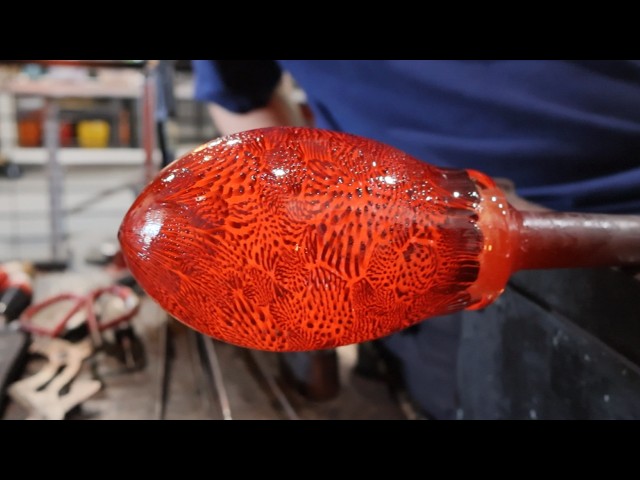 The Satisfying Process of Glassblowing - Making A Large Murrine Bowl - Narrated Demonstration