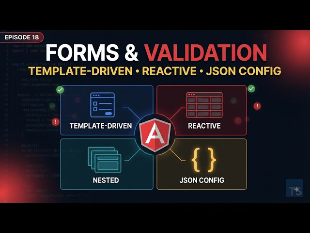 Angular Forms & Validation: Template-Driven, Reactive & JSON | Episode 18