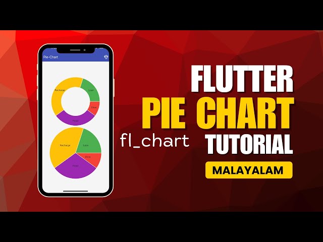 Flutter Pie Chart Tutorial | How to Use fl_chart in Flutter App | Malayalam