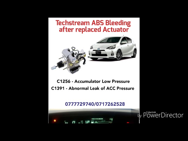 Toyota Techstream ABS bleeding