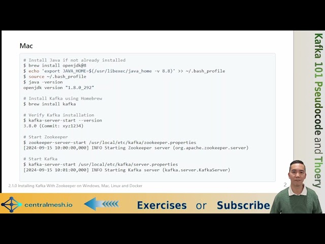 2.1.0 Installing Kafka With Zookeeper on Windows, Mac, Linux and Docker