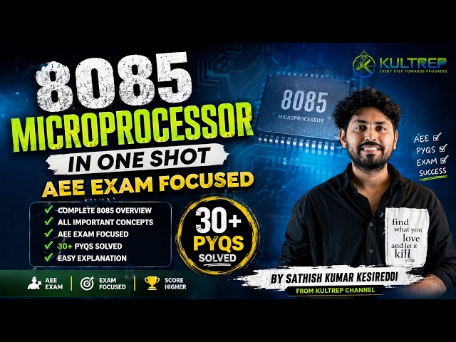 8085 Microprocessor in One Shot | Complete AEE Exam Preparation | 30+ PYQs Solved | Telugu