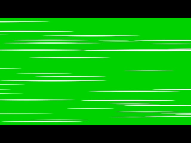 Anime Speed Lines Green Screen
