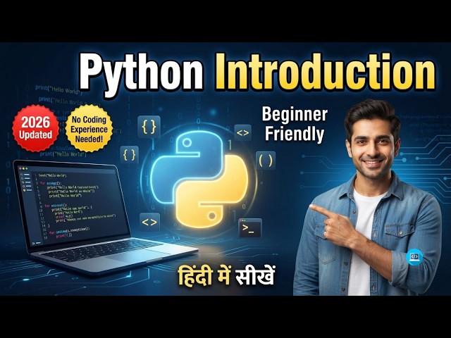 Python Tutorial for Beginners in Hindi 🔥 | Introduction to Python | Learn Python from Scratch (2026)