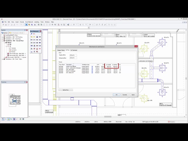 DDS-CAD 13 - Ventilation Zones, Split Air Flow and Heat Recovery