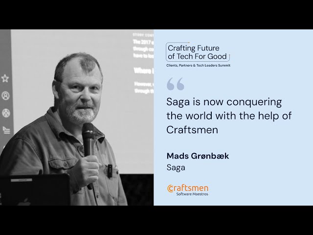 How Saga is Scaling Globally with Craftsmen | Future of Tech for Good Summit, Bergen, Norway