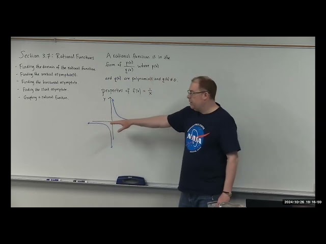 College Level Precalculus - Section 3.7 (Rational Functions)