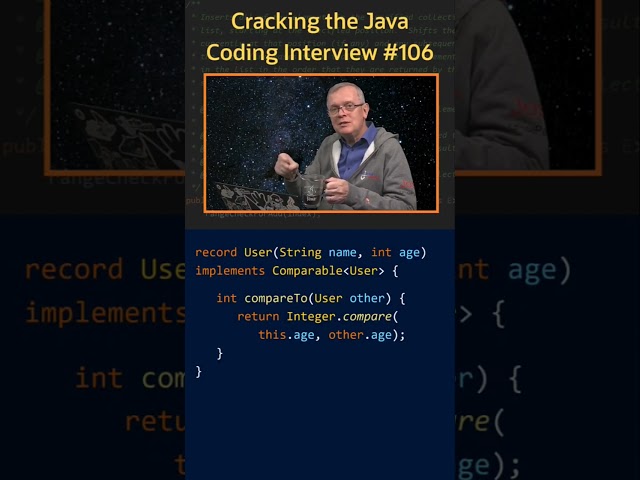 Вопрос 106. Comparable interface. #java