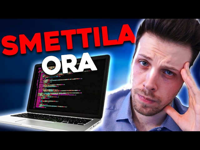 SMETTILA di Programmare con l'AI: Stai Buttando il Tuo Tempo.