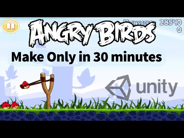 Angry Birds Game Only in 30 Min in Unity2D (Hindi Tutorial) ANGRY BIRDS | I Make Game in only 30 Min